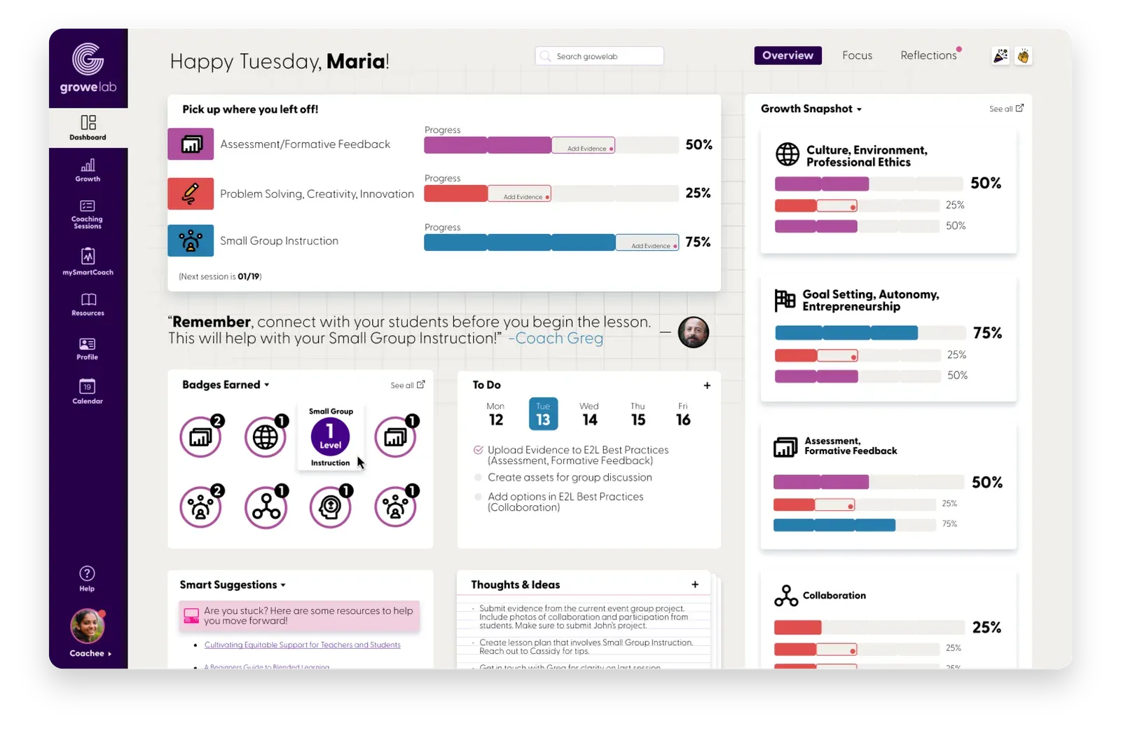 GroweLab, the all-in-one talent development and instructional coaching platform