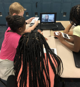 Students gather for virtual classroom
