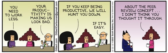 cartoon on a virtual work environment