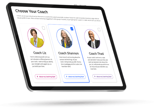 mySmartCoach: Choose Your Coach Example Page