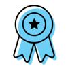 Blue Ribbon Icon