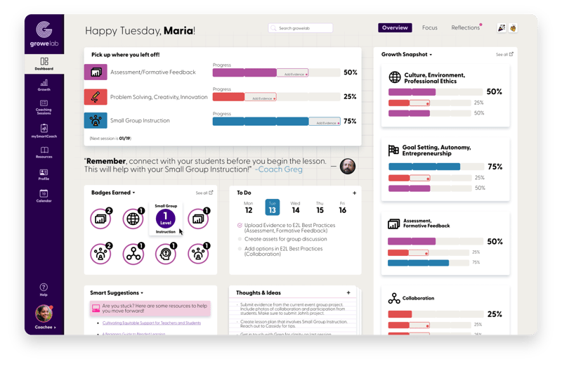 GroweLab, the all-in-one talent development and instructional coaching platform