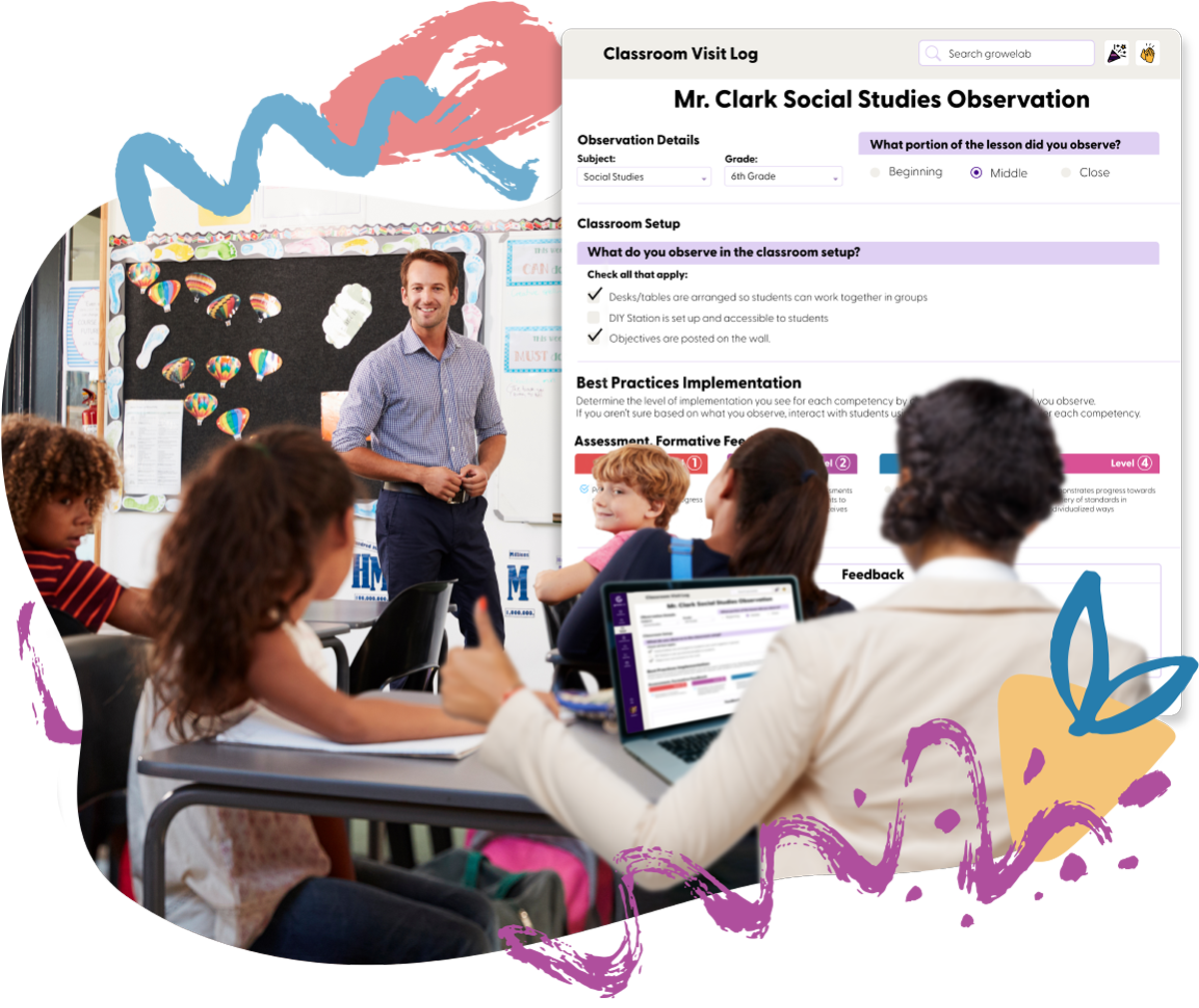 GroweLab Features - Classroom Observations